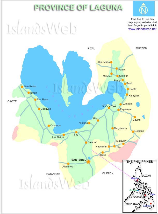 map of philippines. map of laguna philippines